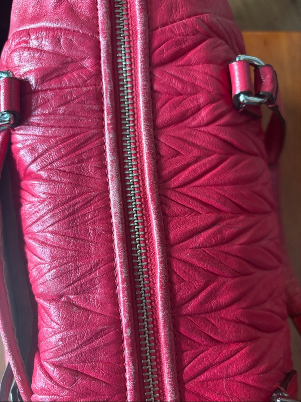 Coach Madison Gathered Leather Satchel F29234 Pink Leather Handbag Purse - Picture 7 of 16
